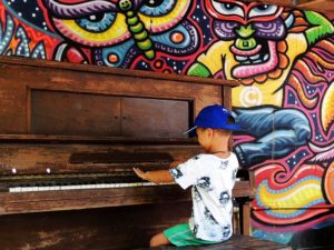 child-music performance-busking